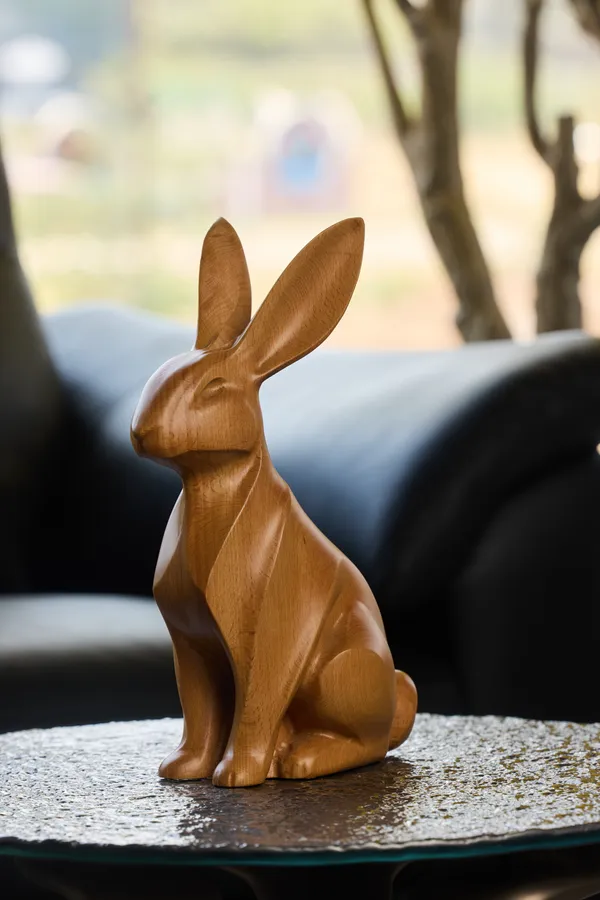 Meadow_Hare_Pinkish_Brown_Steam_Beech_Luxury_Wooden_Sculptures_For_Home_Decor