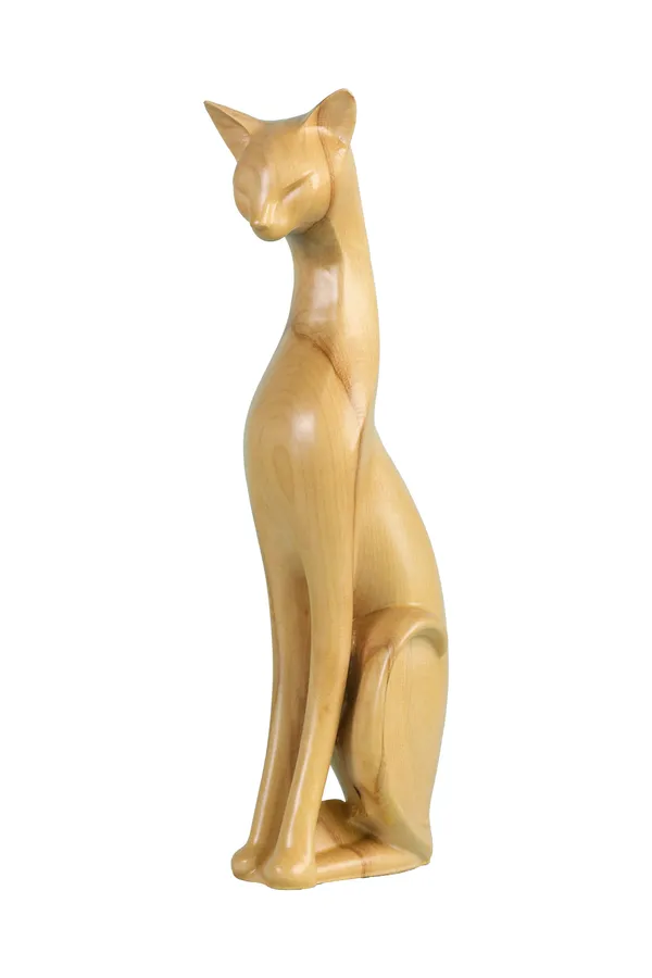 Alpha_Cat_M_Cream_Beige_Maple_Luxury_Wooden_Sculptures_For_Home_Decor