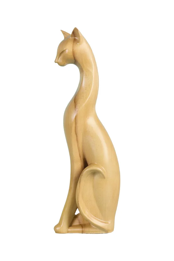 Alpha_Cat_M_Cream_Beige_Maple_Luxury_Wooden_Sculptures_For_Home_Decor