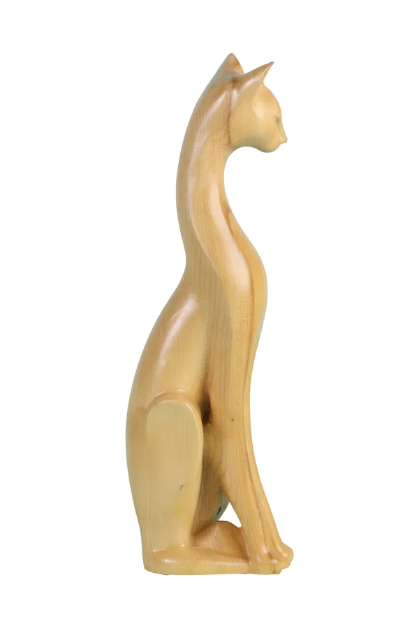 Alpha_Cat_M_Cream_Beige_Maple_Luxury_Wooden_Sculptures_For_Home_Decor