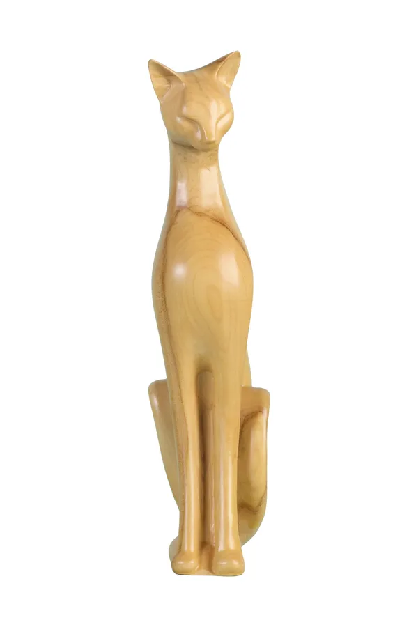 Alpha_Cat_M_Cream_Beige_Maple_Luxury_Wooden_Sculptures_For_Home_Decor
