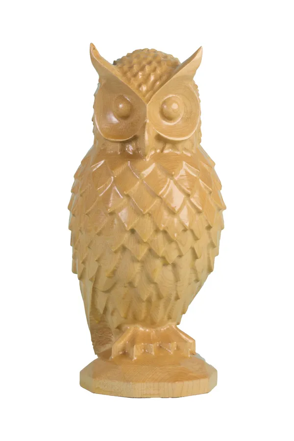 Nocturnal_Owl_Cream_Beige_Maple_Luxury_Wooden_Sculptures_For_Home_Decor