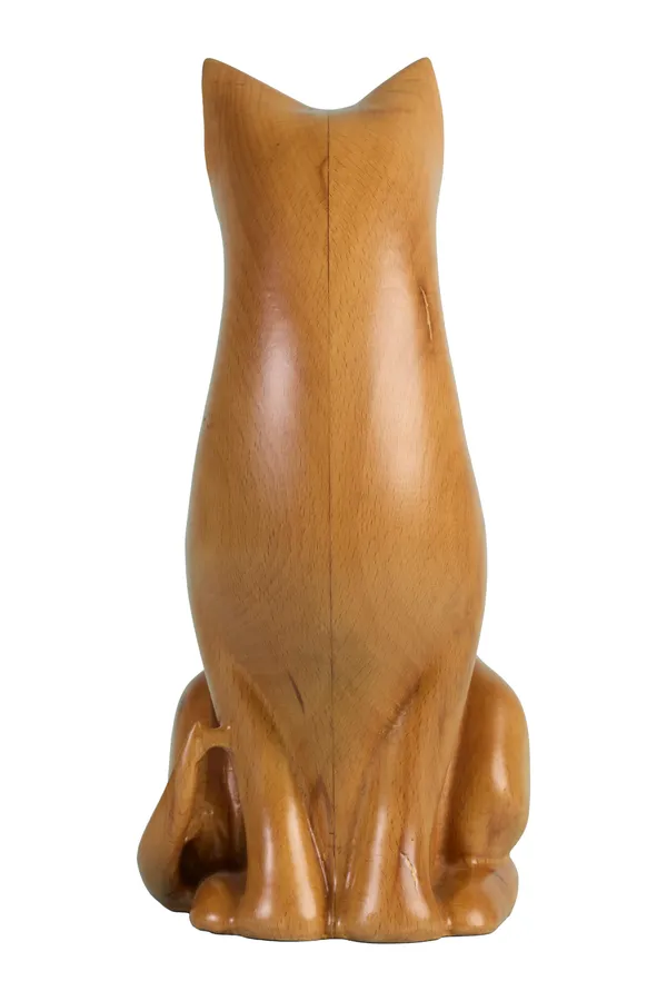 Luna_Cat_Pinkish_Brown_Steam_Beech_Luxury_Wooden_Sculptures_For_Home_Decor
