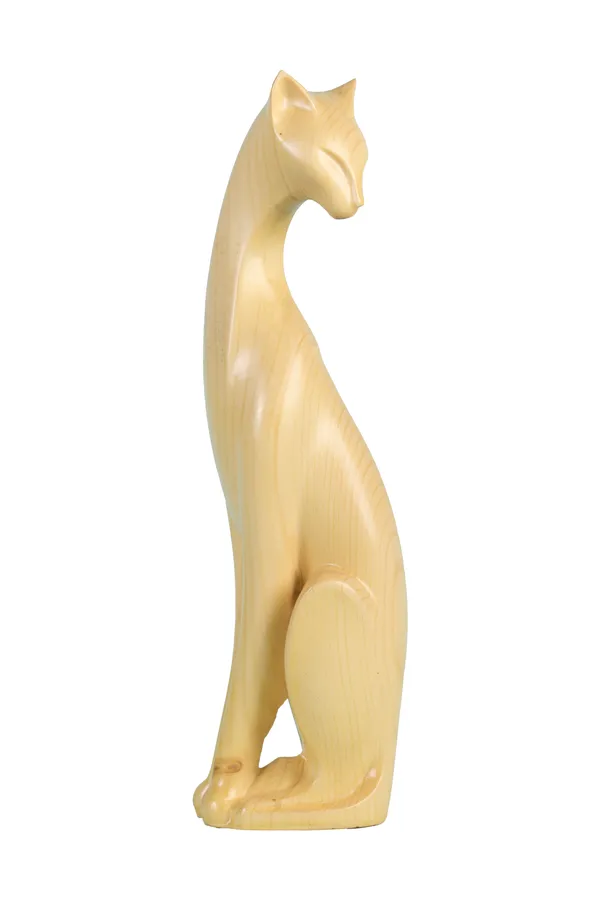 Koa_Cat_F_Light_Yellow_Spruce_Wood_Luxury_Wooden_Sculptures_For_Home_Decor