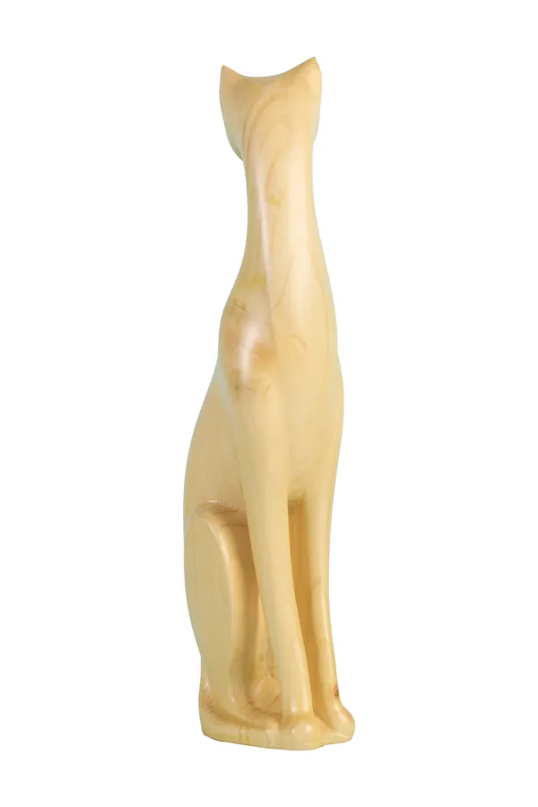 Koa_Cat_F_Light_Yellow_Spruce_Wood_Luxury_Wooden_Sculptures_For_Home_Decor