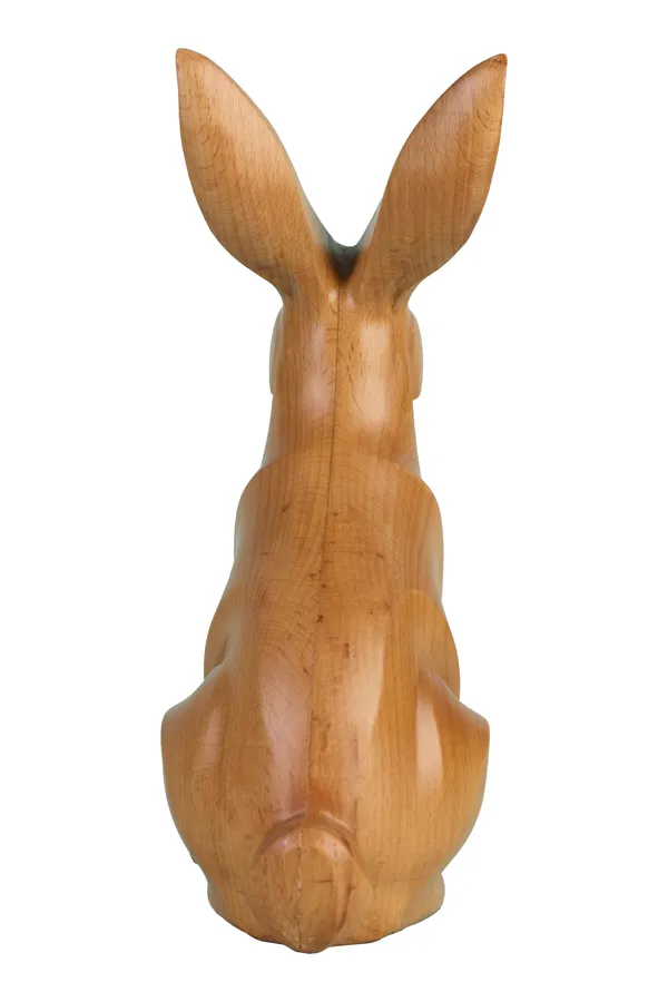 Meadow_Hare_Pinkish_Brown_Steam_Beech_Luxury_Wooden_Sculptures_For_Home_Decor