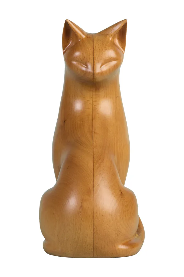 Luna_Cat_Pinkish_Brown_Steam_Beech_Luxury_Wooden_Sculptures_For_Home_Decor