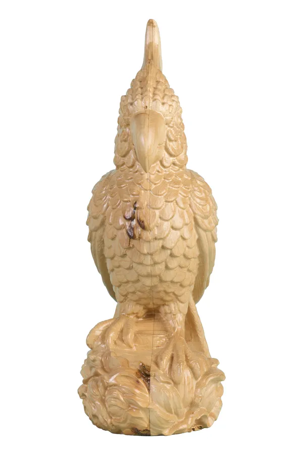 Quill_Parrot_Cream_Beige_Maple_Wood_Luxury_Wooden_Sculptures_For_Home_Decor