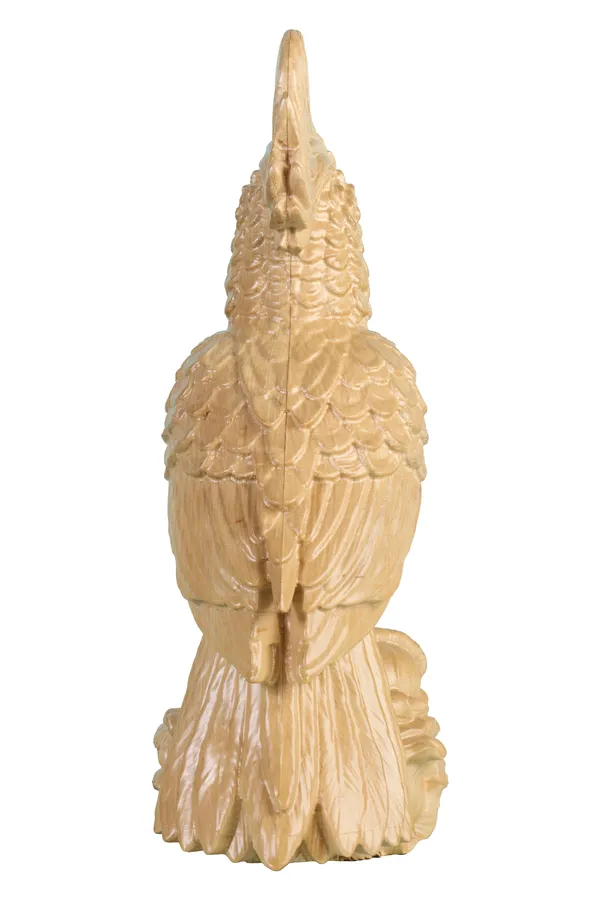 Quill_Parrot_Cream_Beige_Maple_Wood_Luxury_Wooden_Sculptures_For_Home_Decor