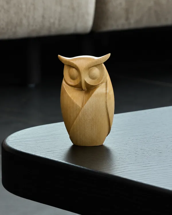 Twilight_Owl_Cream_Beige_Maple_Luxury_Wooden_Sculptures_For_Home_Decor