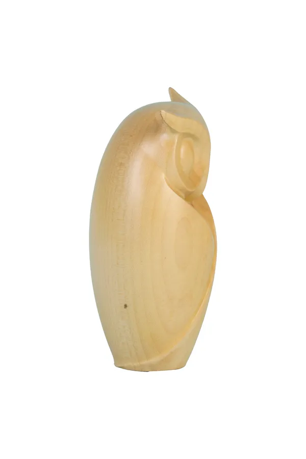 Twilight_Owl_Cream_Beige_Maple_Luxury_Wooden_Sculptures_For_Home_Decor