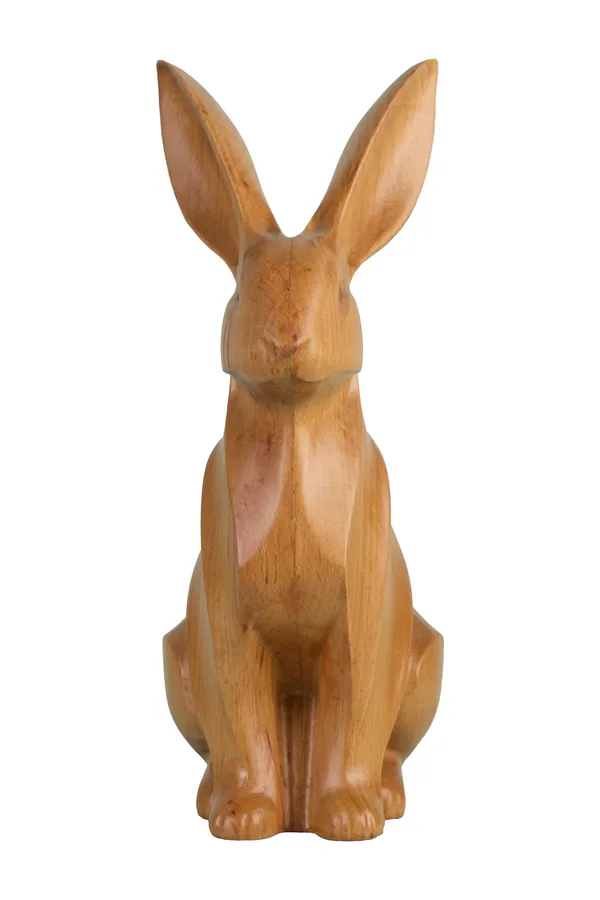 Meadow_Hare_Pinkish_Brown_Steam_Beech_Luxury_Wooden_Sculptures_For_Home_Decor