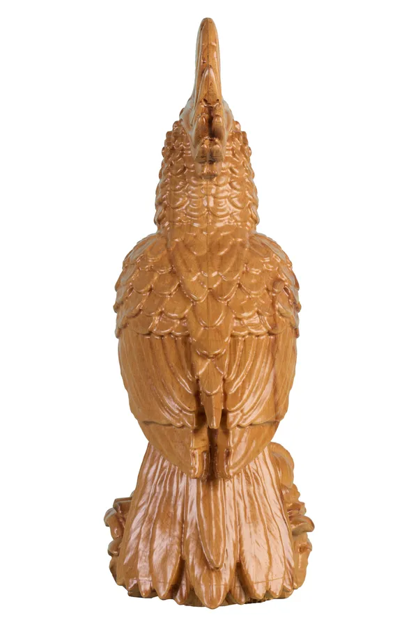 Quill_Parrot_Pinkish_Brown_Steam_Beech_Luxury_Wooden_Sculptures_For_Home_Decor