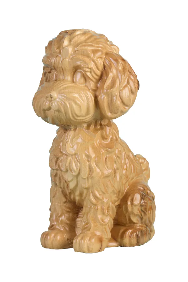 Wooly_Puppy_Cream_Beige_Maple_Luxury_Wooden_Sculptures_For_Home_Decor