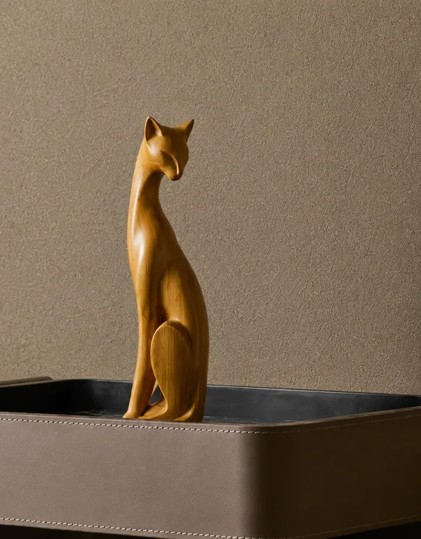 Koa_Cat_F_Pinkish_Brown_Steam_Beech_Luxury_Wooden_Sculptures_For_Home_Decor