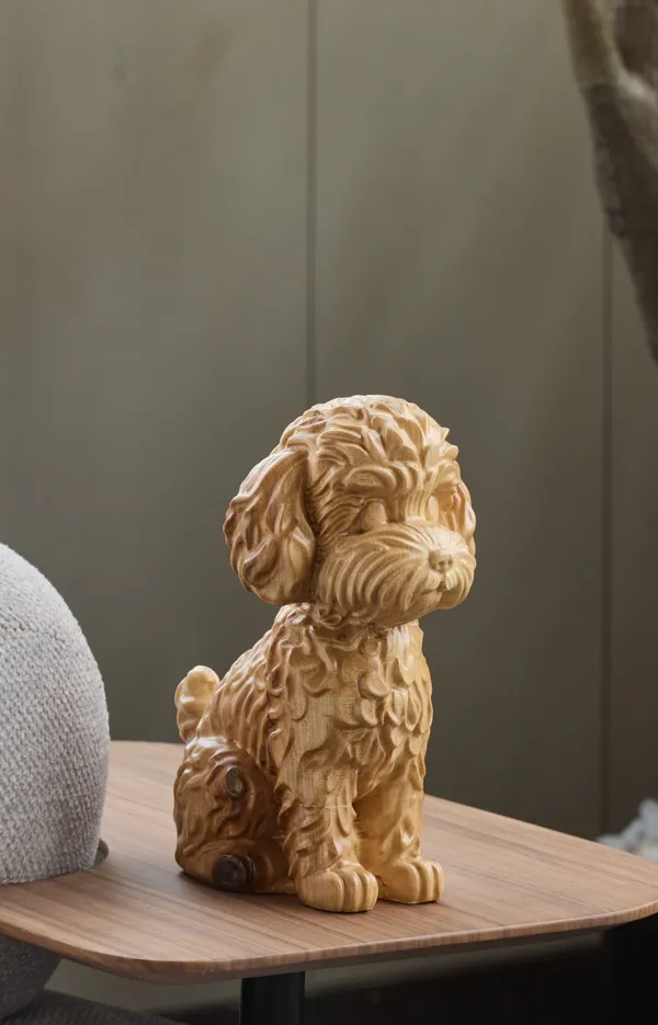 Wooly_Puppy_Cream_Beige_Maple_Luxury_Wooden_Sculptures_For_Home_Decor