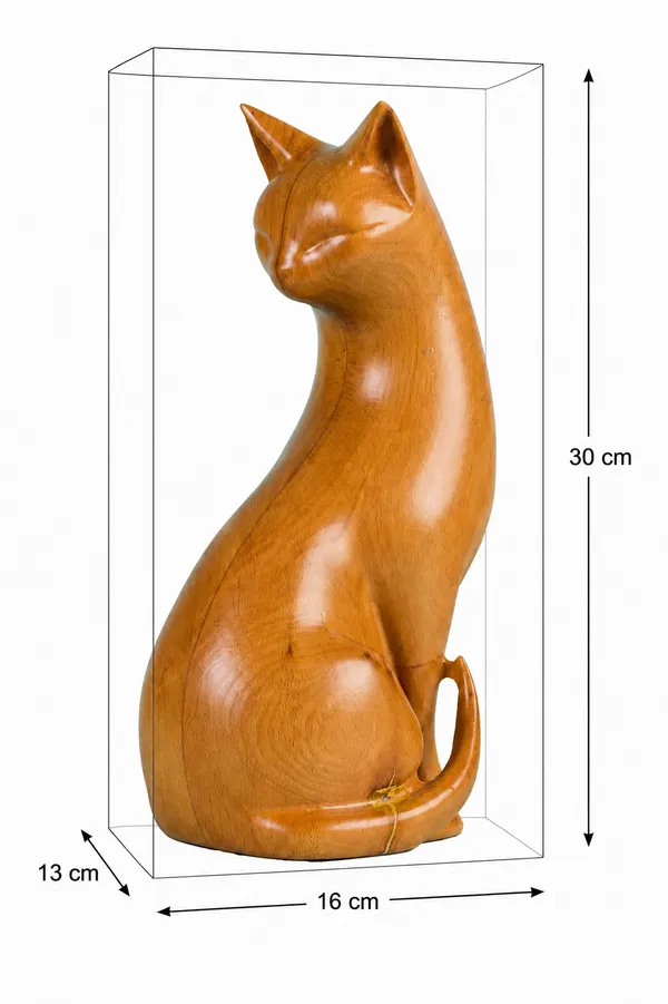 Luna_Cat_Pinkish_Brown_Steam_Beech_Luxury_Wooden_Sculptures_For_Home_Decor