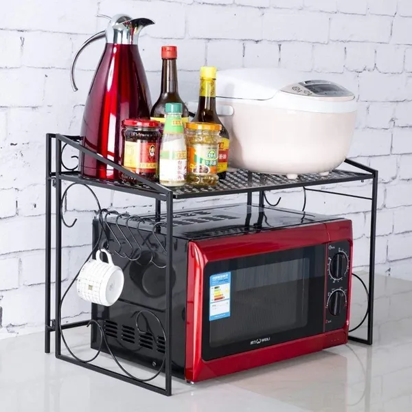 Black_2_Tier_Kitchen_Storage_Rack_Cabinet_Shelves_For_Organise_Cooking_Utensils_And_Microwave