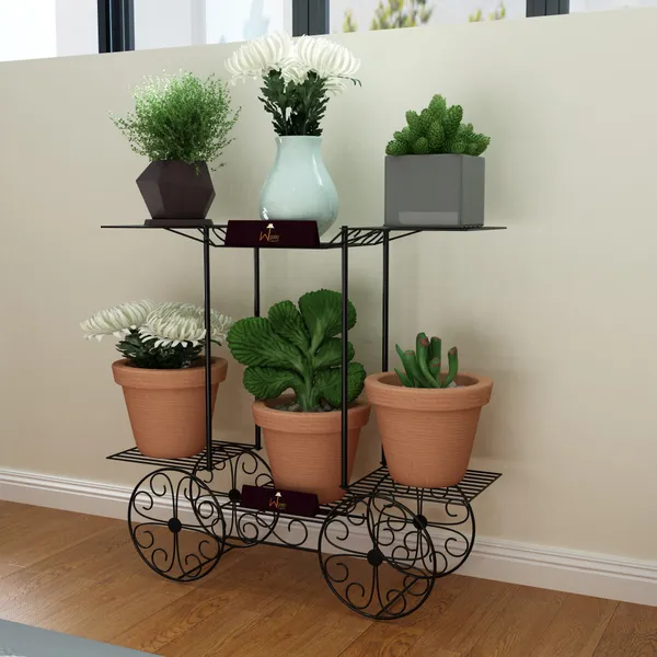 Black_6_Tier_Cart_Planter_Stand,_Outdoor_Flower_Rack_Flower_Pot