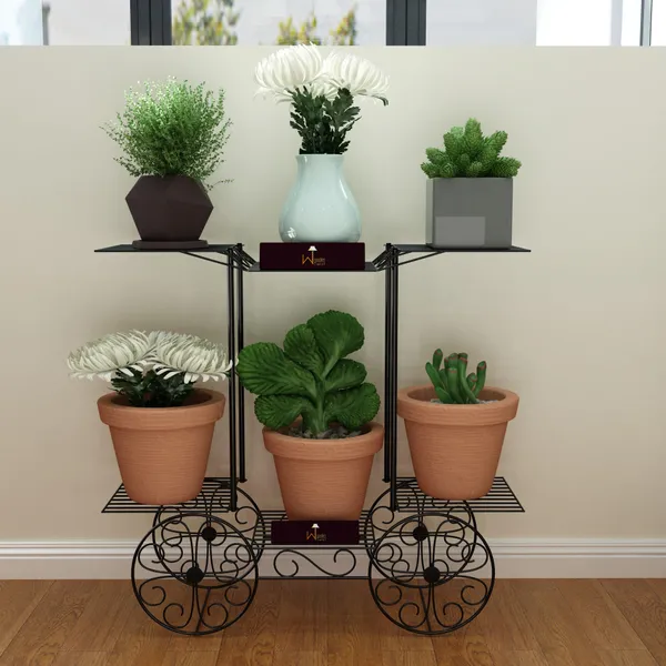 Black_6_Tier_Cart_Planter_Stand,_Outdoor_Flower_Rack_Flower_Pot