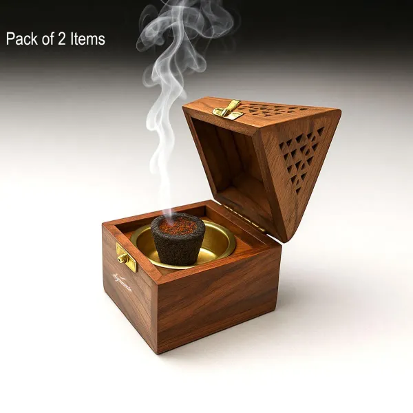Brown_Set_Of_2_Incense_Stick_Holder_With_Drawer_Wooden_Handmade_Dhoop_Batti_Stand