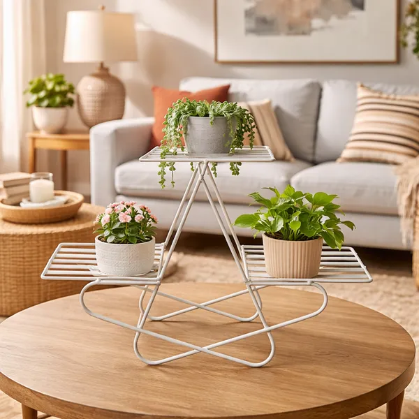 White_Premium_Iron_Planter_Stand_For_Garden