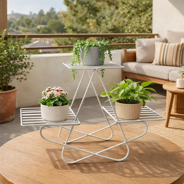 White_Premium_Iron_Planter_Stand_For_Garden