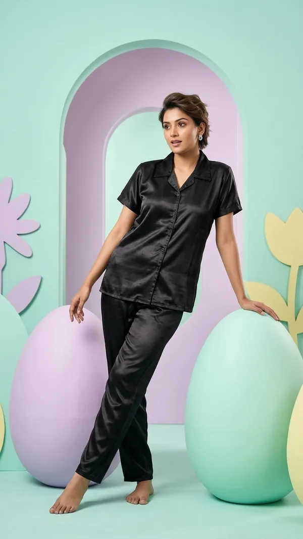 Black_Satin_Night_Suit_(Pyjama_Set)