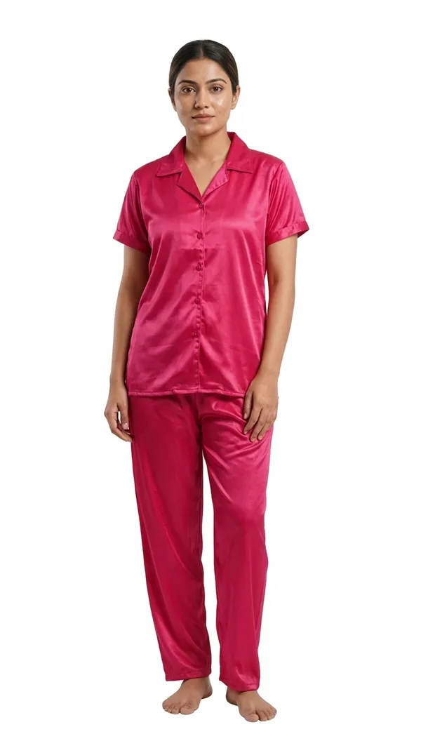 Dark_Pink_Satin_Night_Suit_(Pyjama_Set)