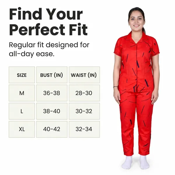 Red_Cotton_Rayon_Pyjama_Set