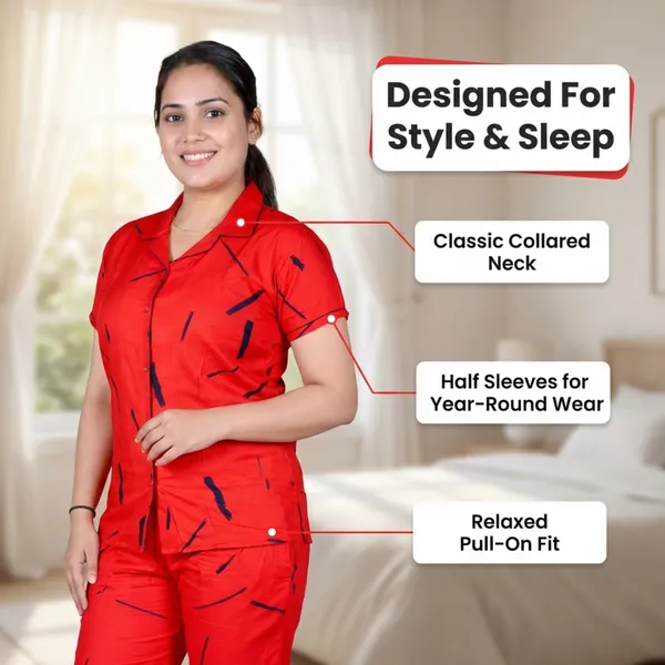Red_Cotton_Rayon_Pyjama_Set