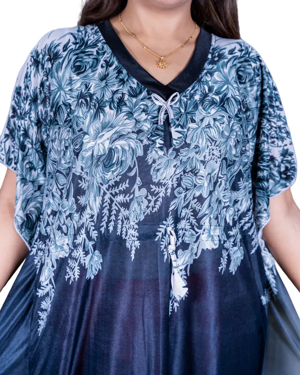 Black_Kaftan_Night_Gown_Nightdress_All_Over_Flower_Printed_Nightgown_Length_For_Women