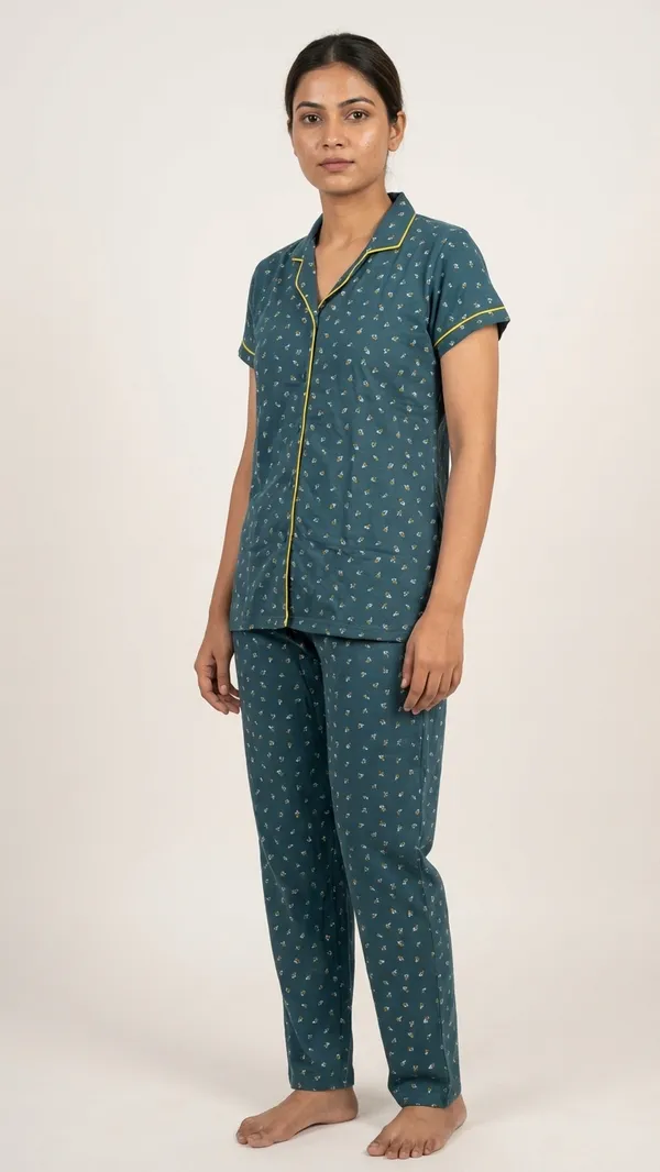 Mehndi_Green_Cotton_Sinker_Pyjama_Set