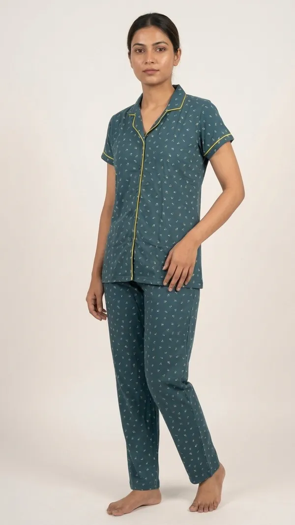 Mehndi_Green_Cotton_Sinker_Pyjama_Set