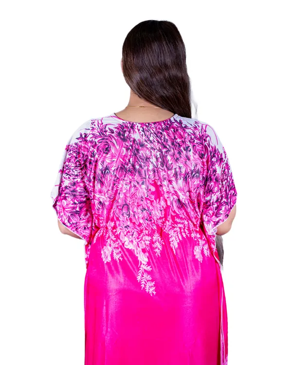 Red_Kaftan_Night_Gown_Nightdress_All_Over_Flower_Printed_Nightgown_Length_For_Women