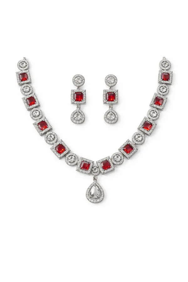 Silver_Plated_Ruby_Red_And_Blue_American_Diamond_Necklace_Set_With_Drop_Earrings_For_Women