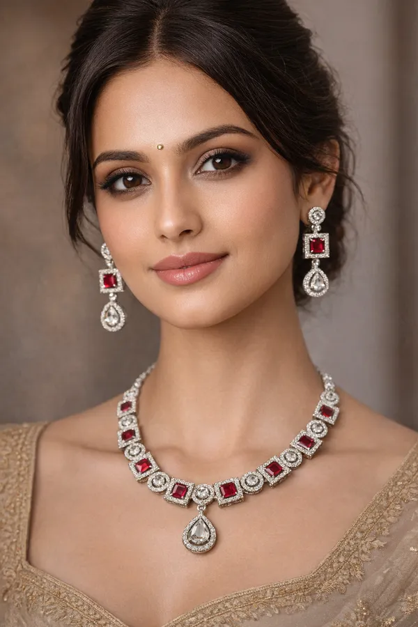 Silver_Plated_Ruby_Red_And_Blue_American_Diamond_Necklace_Set_With_Drop_Earrings_For_Women