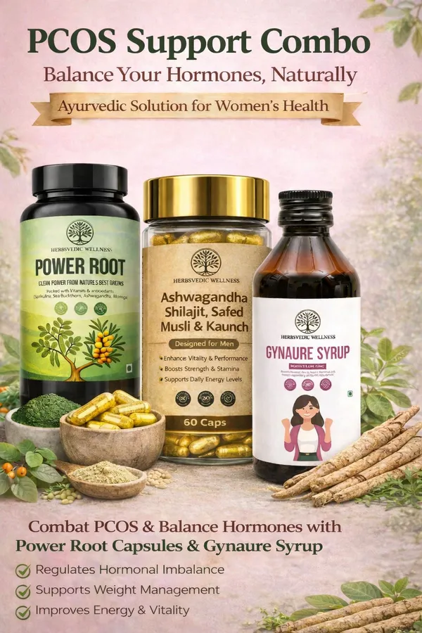 Pack_Of_3_Gynaure_Syrup,_Ashwagandha_Cap,_Power_Root_tab__|_Herbal_Supplement_PCOS_ComboAyurvedic_Women’s_Wellness_&_Hormonal_Support_Combo