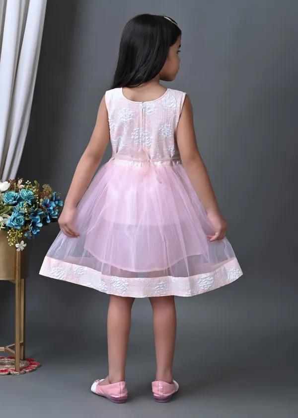 Blush_Pink_And_Ivory_Net_Party_Wear_Dress_For_Kids