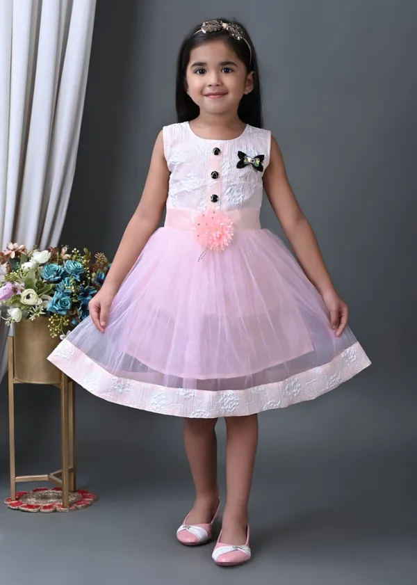 Blush_Pink_And_Ivory_Net_Party_Wear_Dress_For_Kids