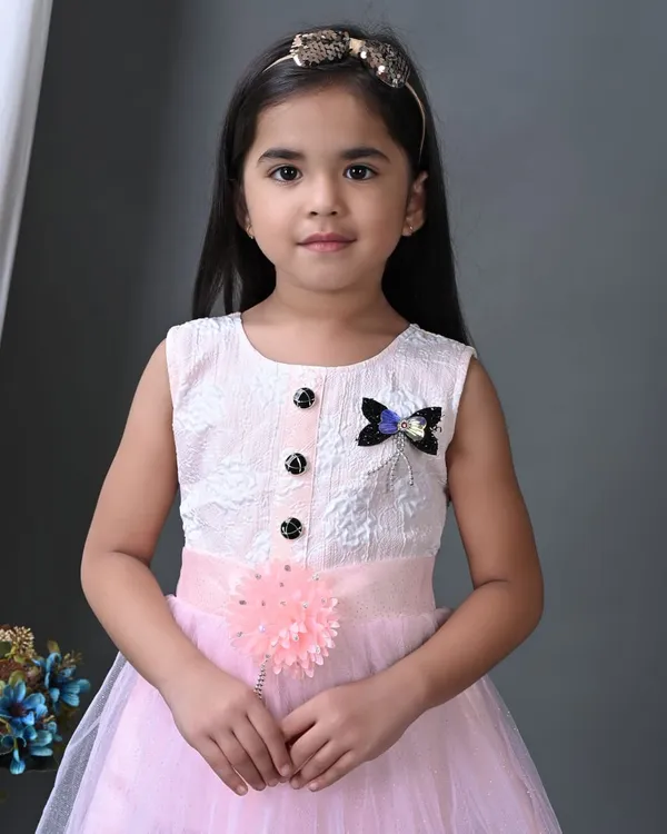 Blush_Pink_And_Ivory_Net_Party_Wear_Dress_For_Kids