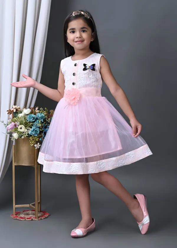 Blush_Pink_And_Ivory_Net_Party_Wear_Dress_For_Kids