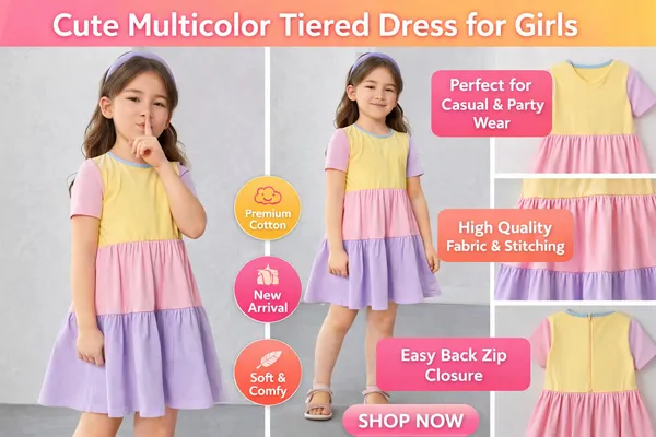 Multicolor_Cotton_Block_Casual_And_Party_Wear_Frock_For_Kids