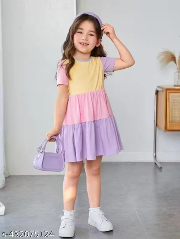 Multicolor_Cotton_Block_Casual_And_Party_Wear_Frock_For_Kids(Pack_Of_2)