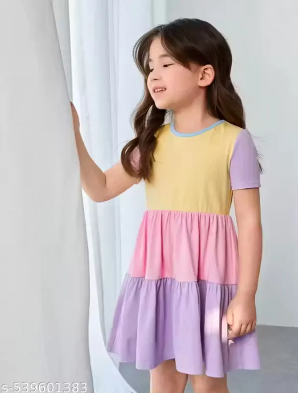 Multicolor_Cotton_Block_Casual_And_Party_Wear_Frock_For_Kids(Pack_Of_2)