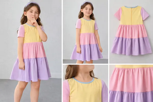 Multicolor_Cotton_Block_Casual_And_Party_Wear_Frock_For_Kids(Pack_Of_2)