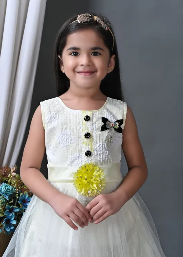 Ivory_And_Lemon_Yellow_Net_Party_Wear_Dress_For_Kids