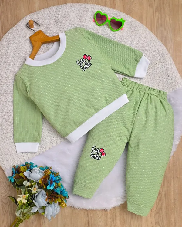 Light_Green_Ribbed_Cotton_Clothing_Set_With_Cute_Smile_Print_For_Baby