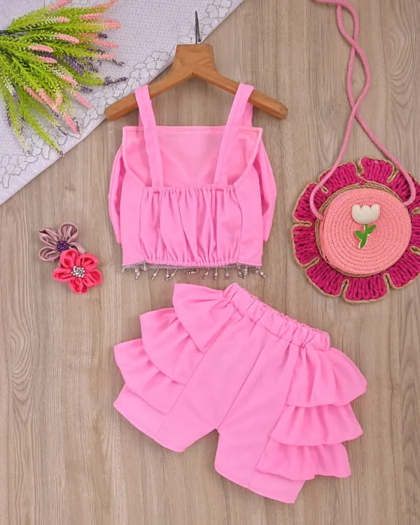 Baby_Pink_Pearl_Bow_Party_Wear_Co-Ord_Set_For_Kids