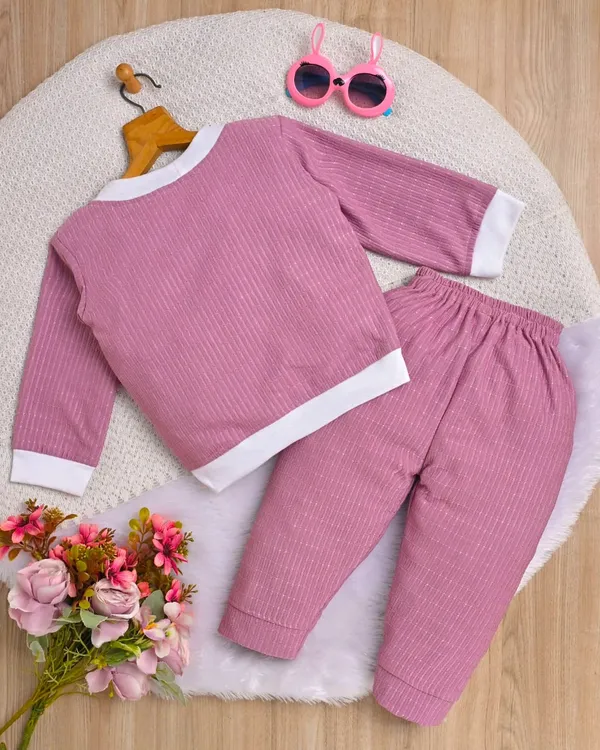 Rose_Pink_Ribbed_Cotton_Clothing_Set_With_Cute_Smile_Print_For_Kids